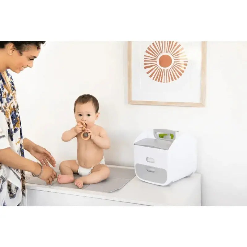 Ubbi Diaper Caddy with Changing Mat Portable Baby Organizer