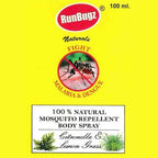RunBugz Natural Mosquito Repellent Body Spray with Citronella and Lemon Grass – 100 ml