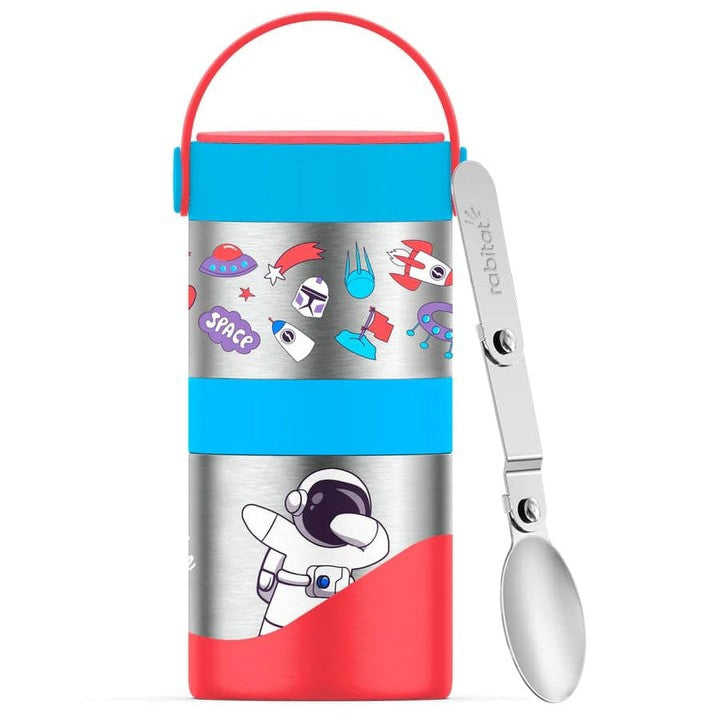 Rabitat Meal mate Insulated Lunch Flask With Add On Steel Container 700 Ml