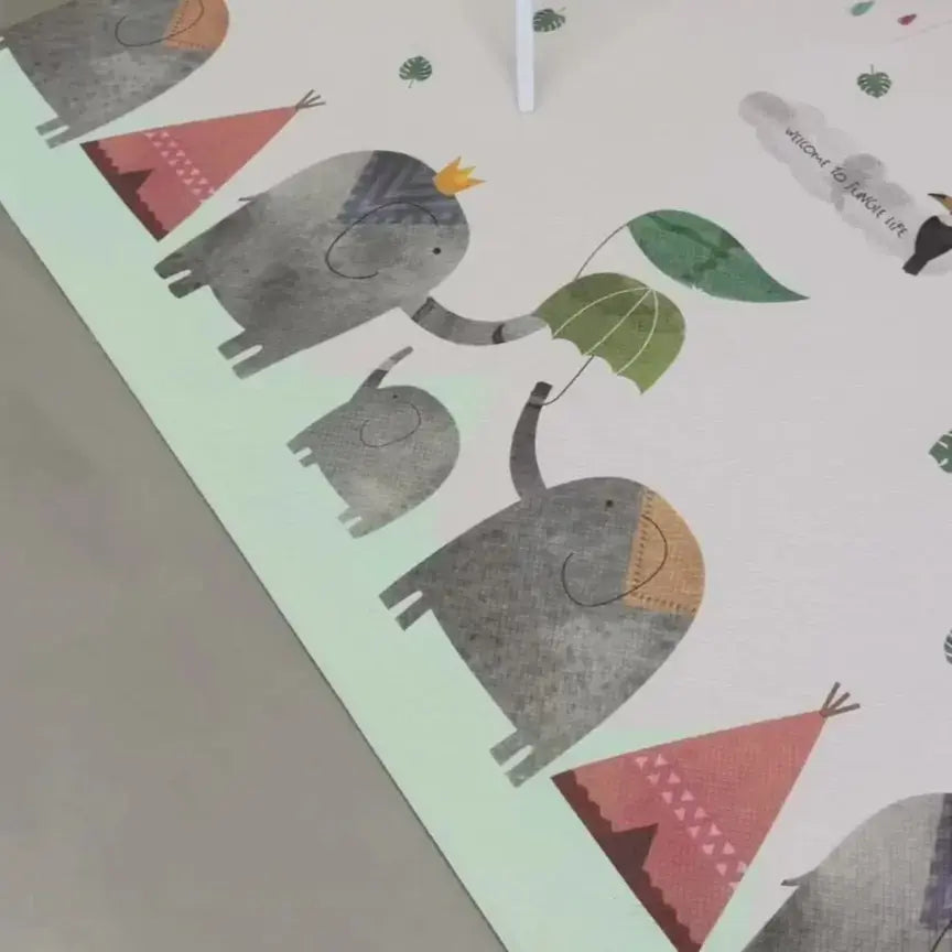 Dwinguler Large Playmat Elly Family Reversible Baby Mat