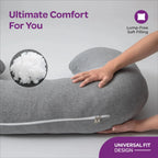 Moon Organic C Shaped Maternity Pillow for Pregnant Ladies