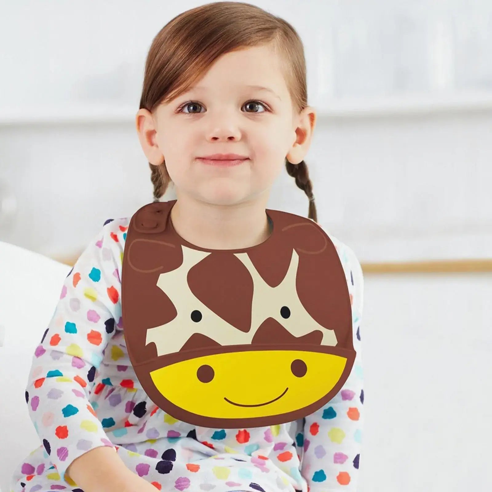 Skip Hop Zoo Fold & Go Silicone Bib (Giraffe) 9l415410