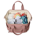 Skip Hop Mainframe Wide Open Backpack Diaper Bag - (Dusty Rose,9I345110)