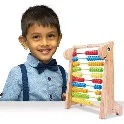 Giggles  Abacus Multicolour Wooden Educational Toy Early Math Skills 3 Years and Above Preschool Toys 1 pieces