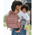 Skip Hop Mainframe Wide Open Backpack Diaper Bag - (Dusty Rose,9I345110)