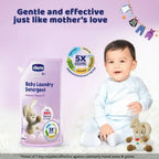 Chicco Baby Laundry Detergent Delicate Flowers 500ml Kills 99percent Barteria and Fungi