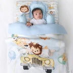 Fancy Fluff 6 Pc Organic New Born Bed Set  Joy Ride