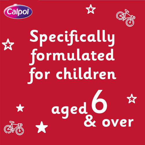 Calpol Six Plus Suspension Sugar Free Strawberry Flavour (6+ Years, 80 ml)