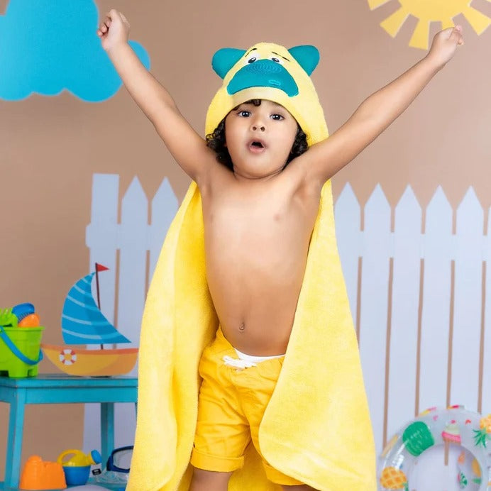 Rabitat Amazonia Kids Towel Zero Twist Cotton Towel with Hood  (0-5 years)  Bear