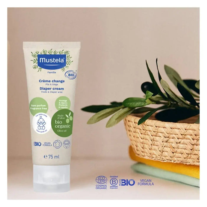 Mustela Baby Natural Diaper Cream with Bio Organic Olive Oil 75ml
