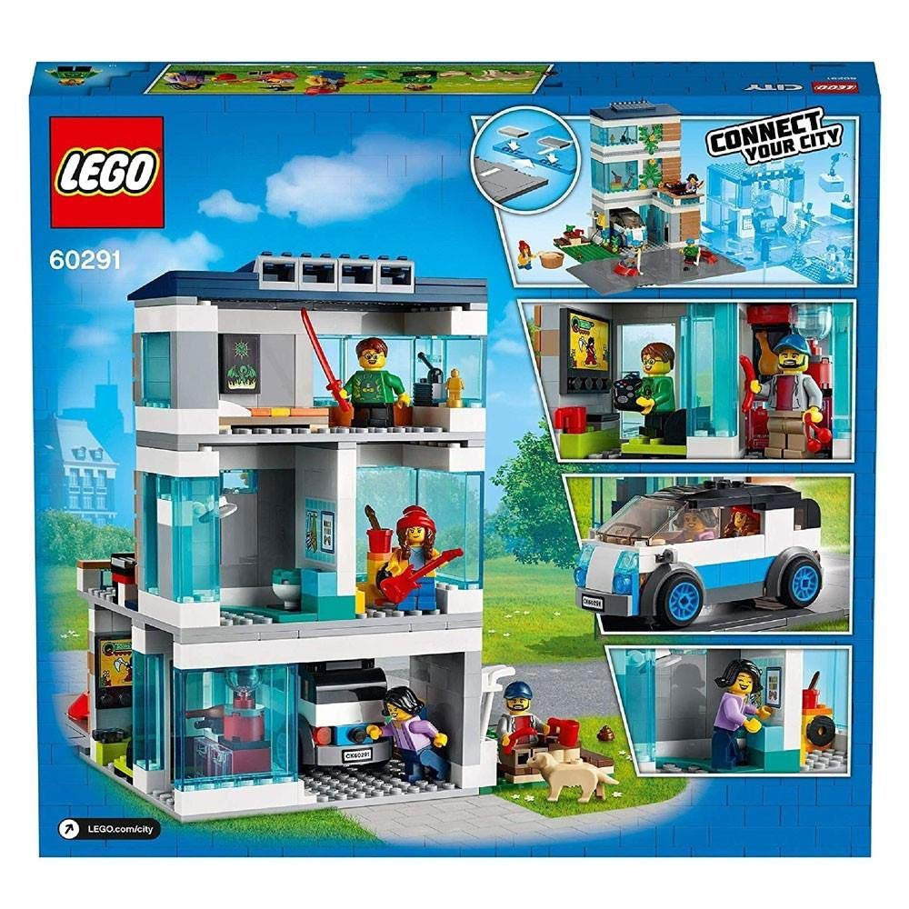 Lego 60291 City Modern Family House  Building Kit 388 Pieces