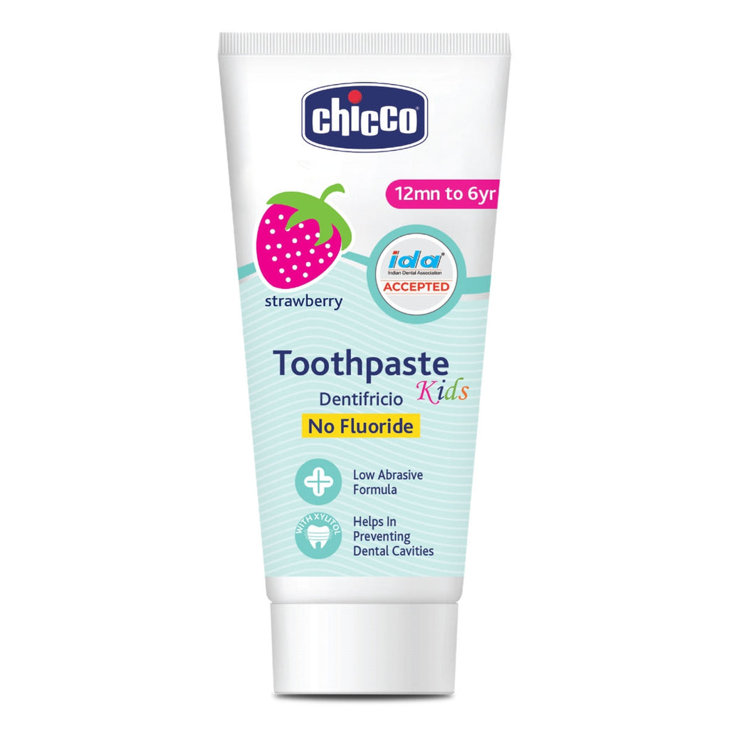 Chicco Strawberry Flavour Toothpaste for 12 Months to 6 Year Kids 50 gm