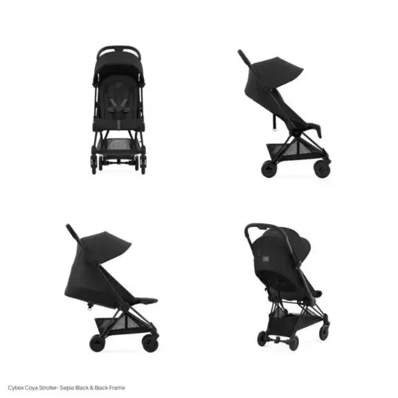 Cybex Coya Travel Stroller Cabin Friendly Rosegold Frame