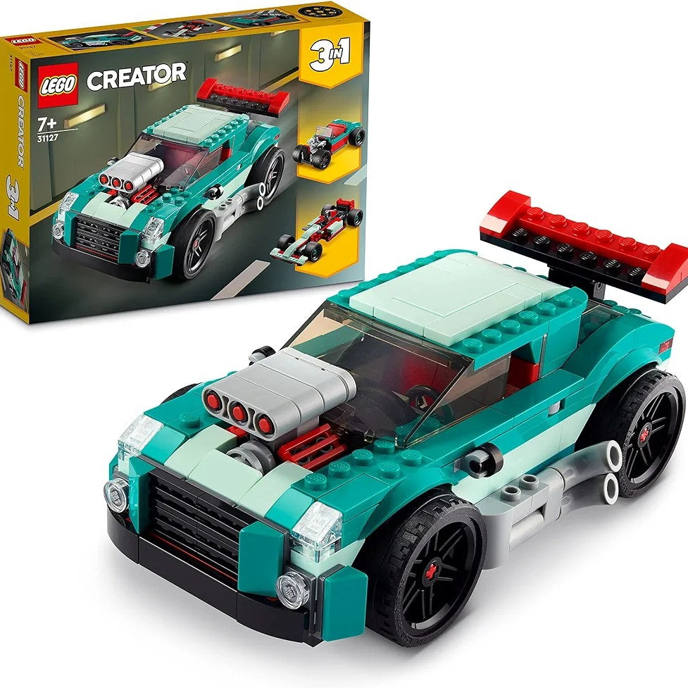 LEGO Creator 3in1 Street Racer 31127 Building Kit 7 + Years (258 Pcs)
